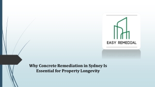 Why Concrete Remediation in Sydney Is Essential for Property Longevity