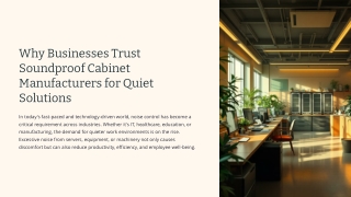 Why-Businesses-Trust-Soundproof-Cabinet-Manufacturers-for-Quiet-Solutions