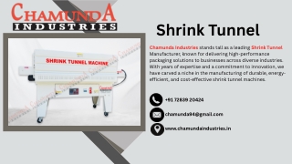Shrink Tunnel Manufacturer