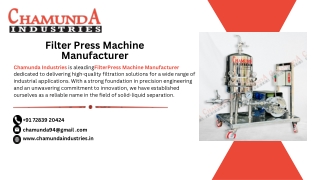 Filter Press Mchine Manufacture