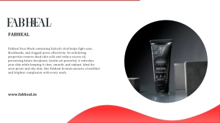 Face Wash Containing Salicylic Acid