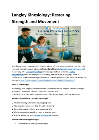 Langley Kinesiology