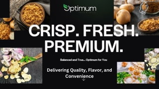 Optimum Foods – Trusted Dehydrated Onion Suppliers & Quality Spices
