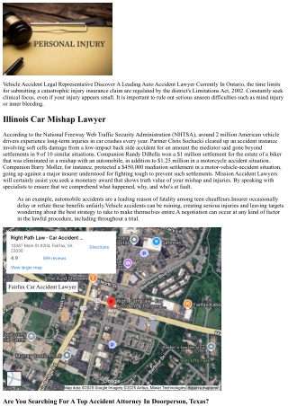 Car Mishap Lawyer Discover A Top Car Mishap Lawyer Currently