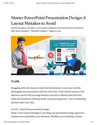 Master PowerPoint Presentation Design_ 8 Layout Mistakes to Avoid