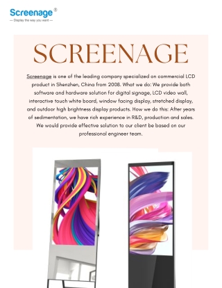 digital advertising display screens