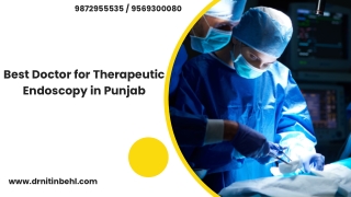 Best Doctor for Therapeutic Endoscopy in Punjab pptx