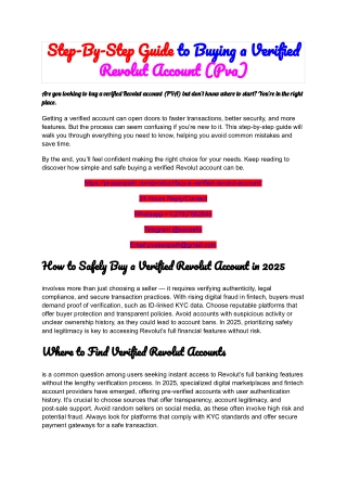 Step-By-Step Guide to Buying a Verified Revolut Account (Pva) (1)