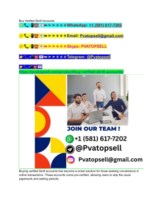 Buy verified Skrill account for fast, secure, and global ... (2)