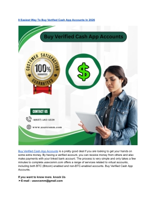 3 Easiest Way To Buy Verified Cash App Accounts In 2024