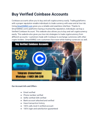 Is It Safe to Buy a Verified Coinbase Account Without A Bank Account_