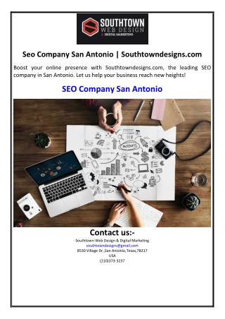 Seo Company San Antonio | Southtowndesigns.com