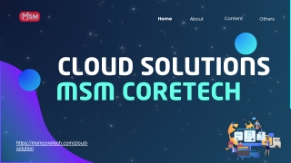 Cloud Solutions by MSM Coretech