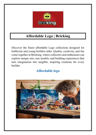 Affordable Lego | Bricking