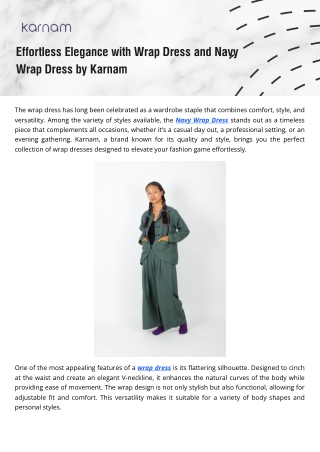 Navy Wrap Dresses – Sophisticated & Trendy Looks