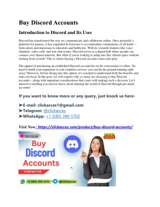 Unlock Premium Features Instantly with Verified Discord Accounts