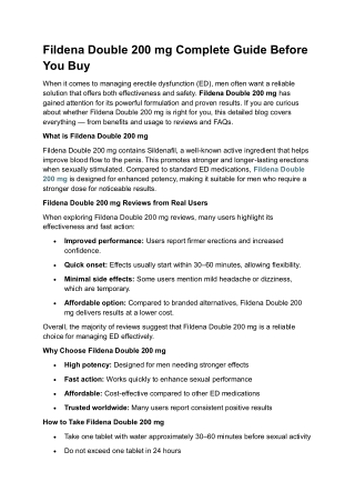 Fildena Double 200 mg 2