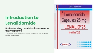 Myelodysplastic Syndrome (MDS) and Lenalidomide Tablets in the Philippines