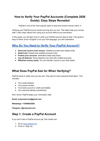 How to Verify Your PayPal Accounts (Complete 2026 Guide)_ Easy Steps Revealed