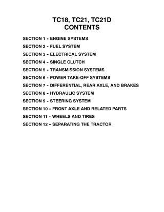 New Holland TC21D Tractor Service Repair Manual Instant Download 6