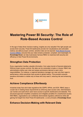 Mastering Power BI Security_ The Role of Role-Based Access Control