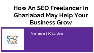 How An SEO Freelancer In Ghaziabad May Help Your Business Grow