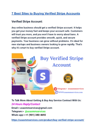 7 Best Sites to Buying Verified Stripe Accounts