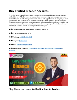 The Ultimate Guide to Buy Verified Binance Accounts in USA