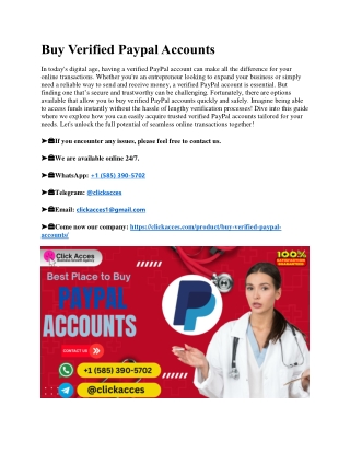 Top 19 Marketplace to Buy Verified Paypal Accounts in This year