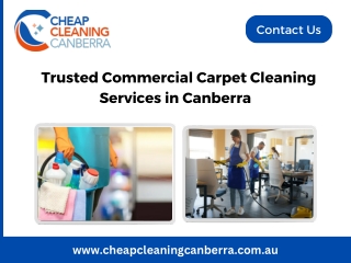Trusted Commercial Carpet Cleaning Services in Canberra