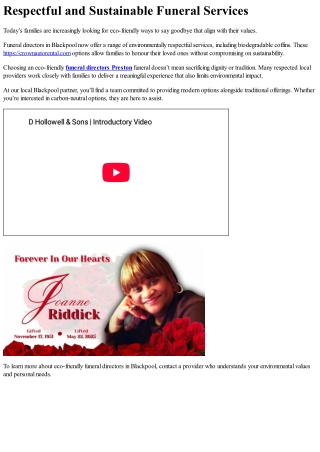 Why Advance Funeral Planning Matters