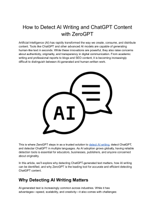 ZeroGPT – Detectar Chat GPT con Herramienta Gratuita de IA