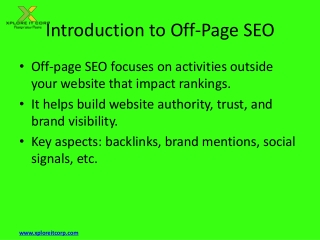 Off page Seo Strategies