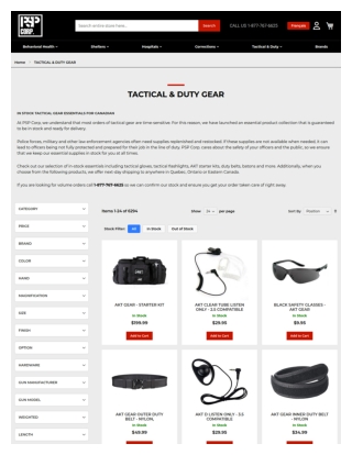 Tactical Gear in Canada