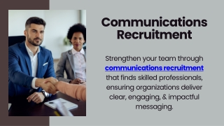 Communications Recruitment