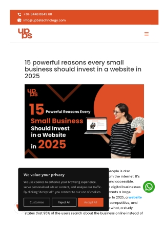 15 powerful reasons every small business should invest in a website in 2025