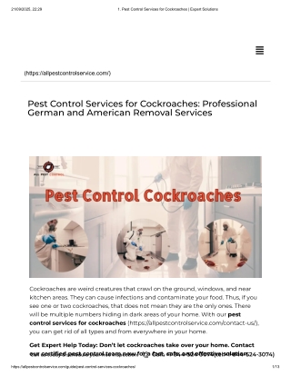 1. Pest Control Services for Cockroaches _ Expert Solutions