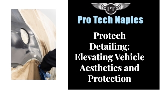 Protech Detailing Elevating Vehicle Aesthetics and Protection