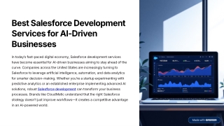 best salesforce development services for ai driven businesses