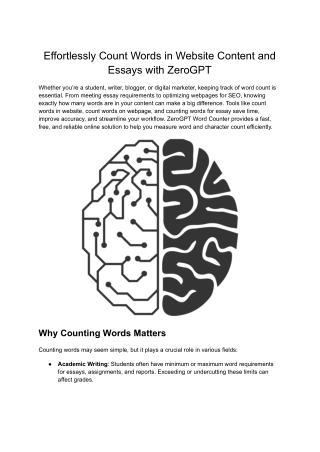 Webpage Word Count Tool – Analyze Website Content Easily