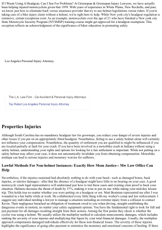 If I Wasnt Putting On A Helmet, Can I Sue For Problems?