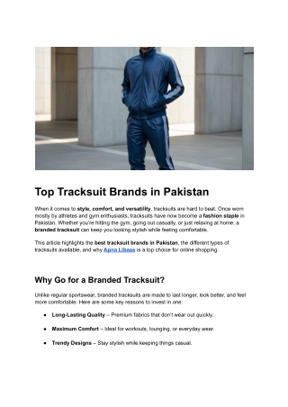 Post 13 _ Top Tracksuit Brands in Pakistan
