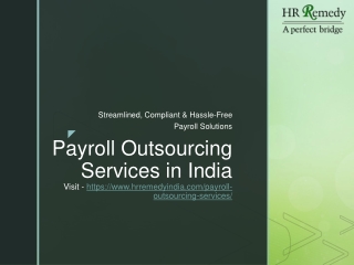Payroll Outsourcing Services in India