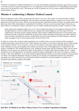 8 Tips To Get The Most Money From A Car Accident 100% Free Assessment