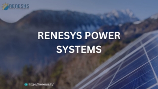 Renesys Power Systems – Solar EPC Engineering Services