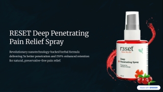 Deep Penetrating Pain Relieving Spray – Instant Relief for Muscle & Joint Discom