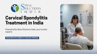 Cervical Spondylitis & Neck Pain Treatment in India.