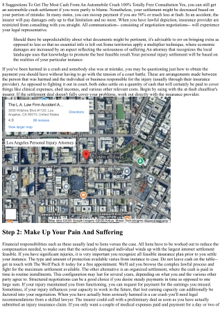 8 Suggestions To Get The Most Money From An Automobile Mishap 100% Totally Free