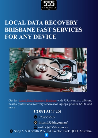 Local Data Recovery Brisbane Fast Services for Any Device