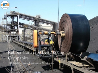 Top Rubber Conveyor Belt Manufacturers in India | Durable & Reliable